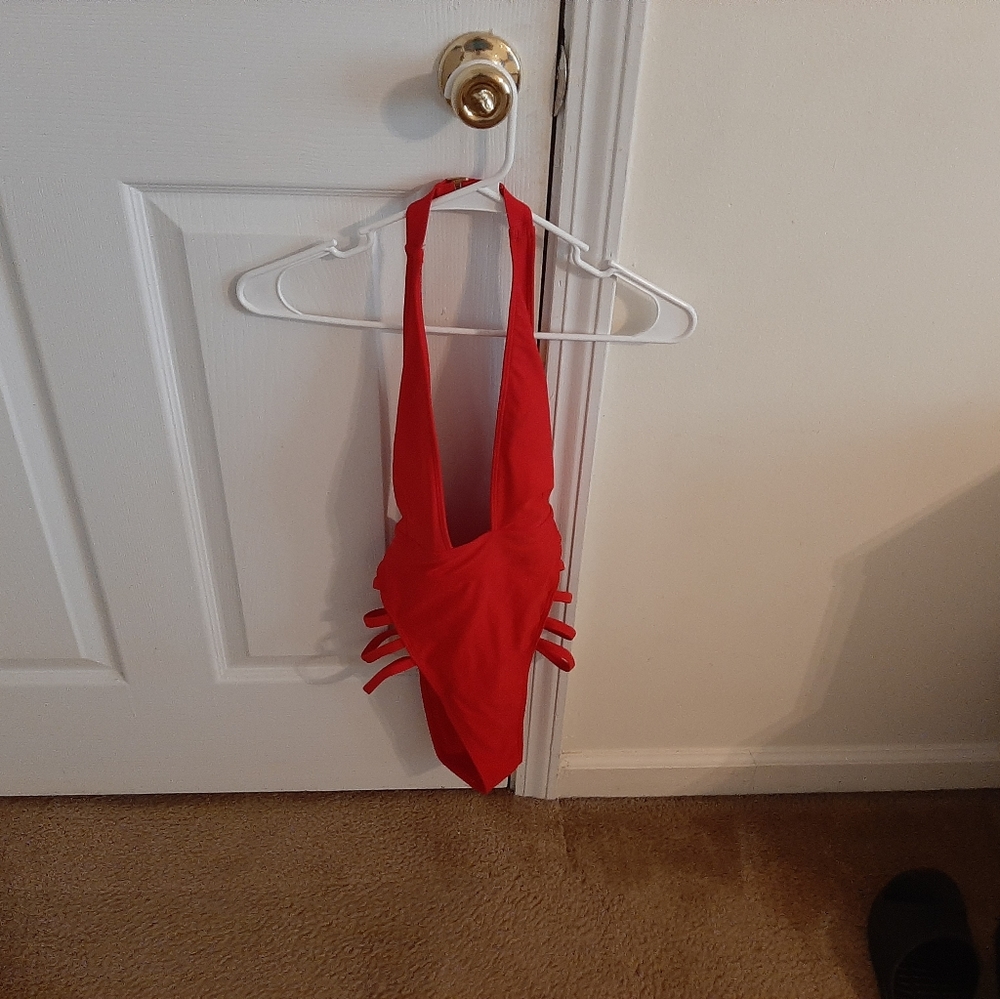 Sexy Red One Piece Bikini Small